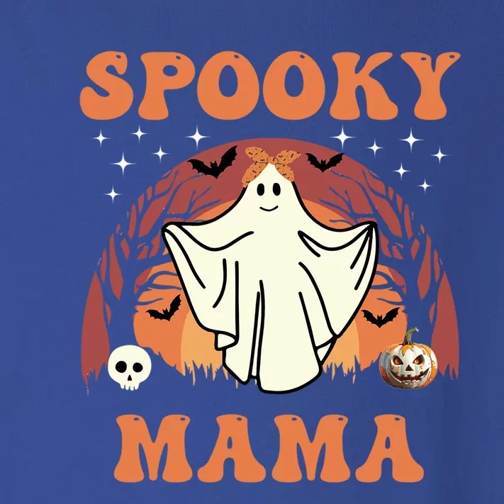 Groovy Spooky Mama Halloween Cool Gift Toddler Long Sleeve Shirt