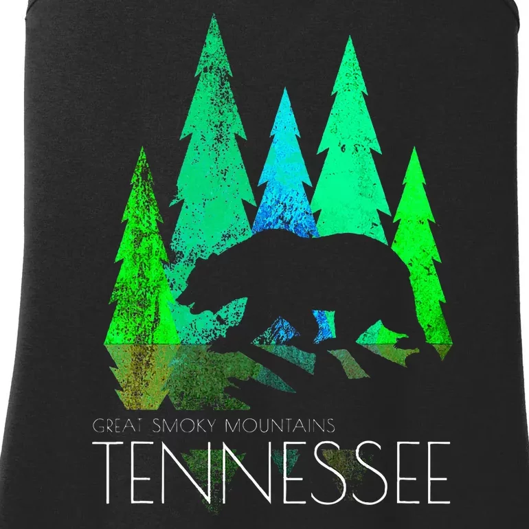 Great Smoky Mountains Tennessee Black Bear Tennessee Ladies Essential Tank