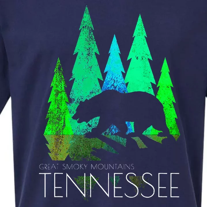 Great Smoky Mountains Tennessee Black Bear Tennessee Sueded Cloud Jersey T-Shirt