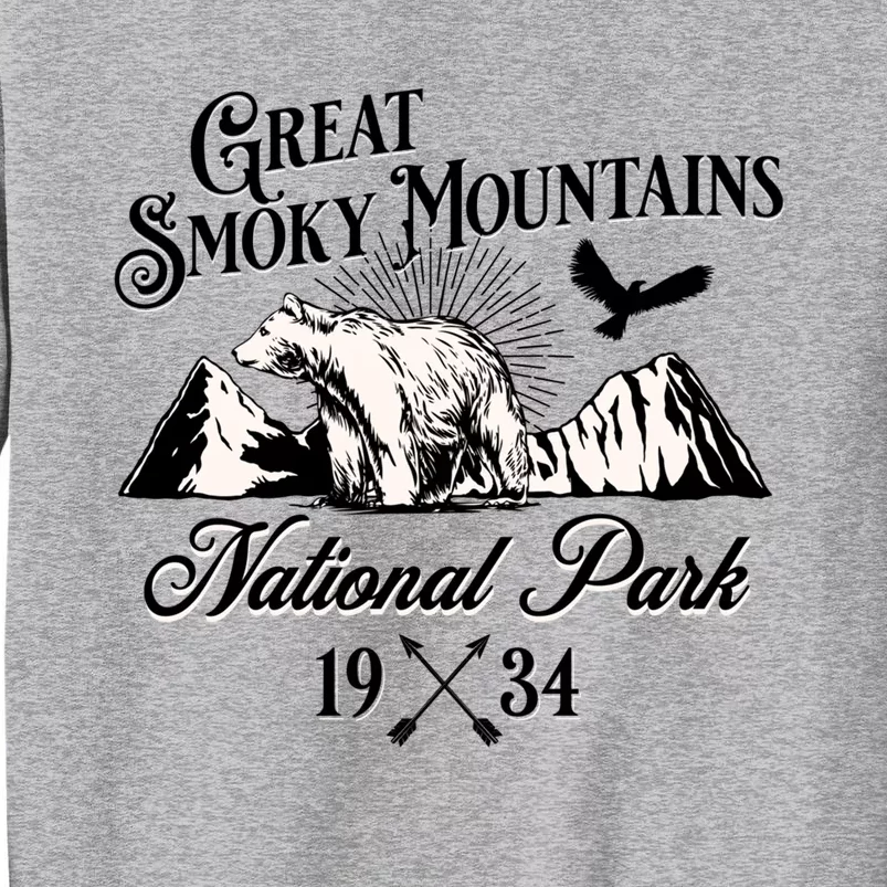 Great Smoky Mountains National Park Tennessee Bear Outdoors Gift Tall Sweatshirt