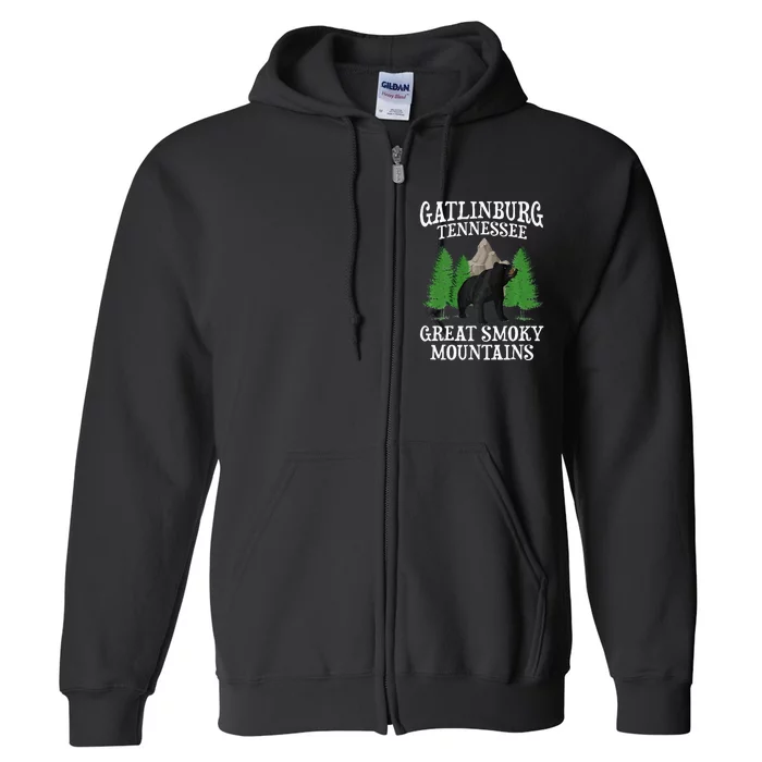 Great Smoky Mountains National Park Gatlinburg Tennessee USA Full Zip Hoodie