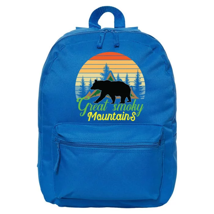 Great Smoky Mountains Bear Tennessee Gatlinburg Nature Great Gift 16 in Basic Backpack