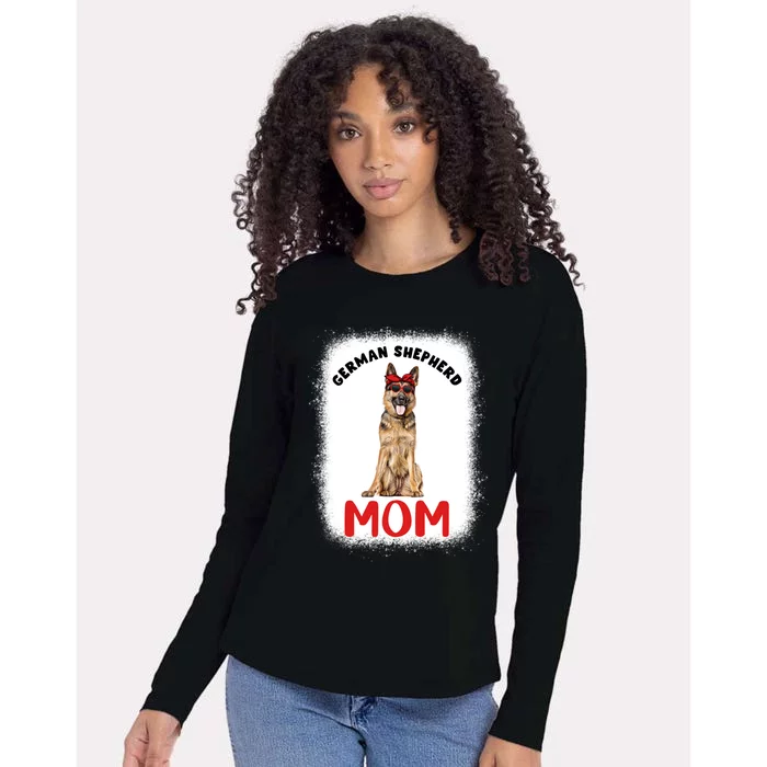 Ger Shepherd Mom Mama Dog Lover Owner Bleached Gsd Cool Gift Womens Cotton Relaxed Long Sleeve T-Shirt