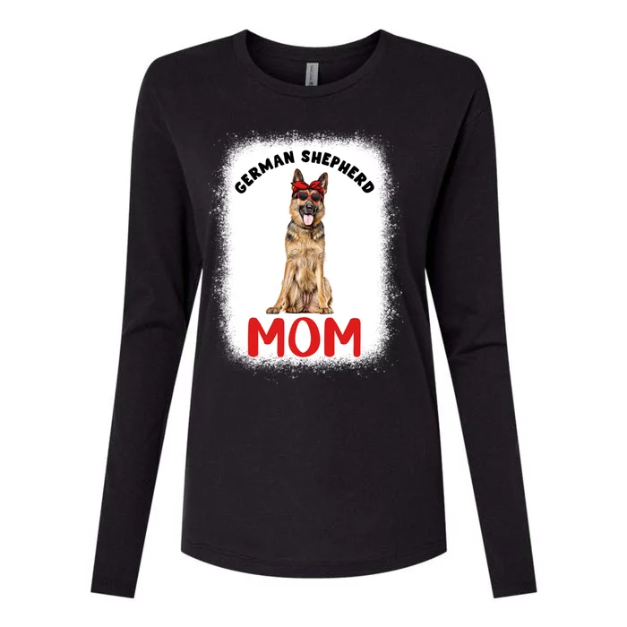 Ger Shepherd Mom Mama Dog Lover Owner Bleached Gsd Cool Gift Womens Cotton Relaxed Long Sleeve T-Shirt