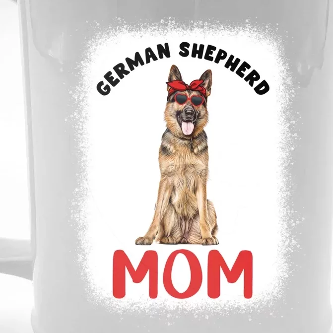 Ger Shepherd Mom Mama Dog Lover Owner Bleached Gsd Cool Gift Front & Back Beer Stein