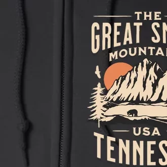 Great Smoky Mountains National Park Tennessee Hike Outdoors Full Zip Hoodie