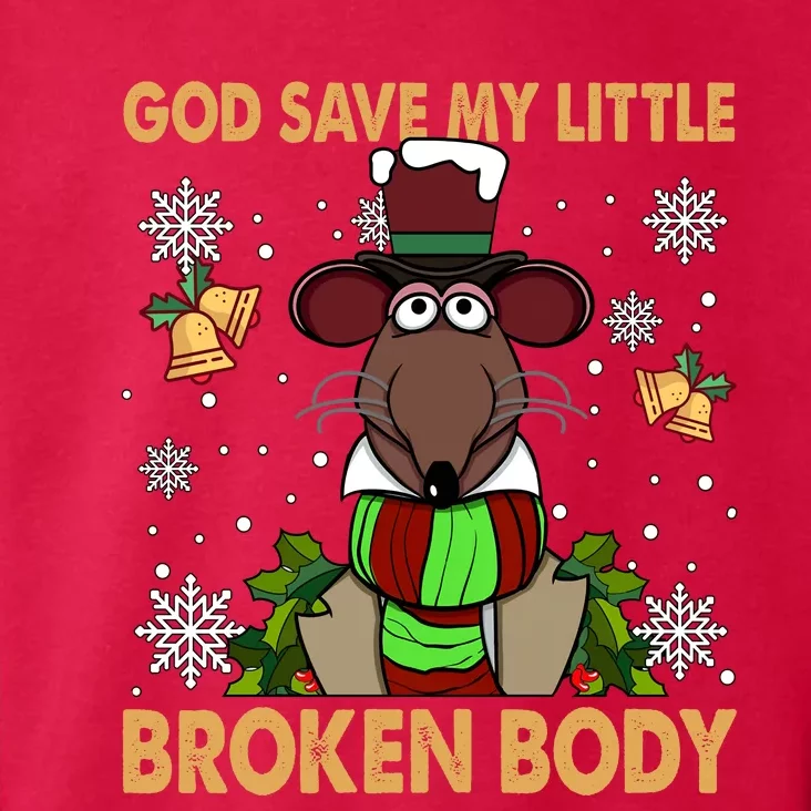 God Save My Little Broken Body Rizzo The Rat Muppets Christmas Toddler Hoodie