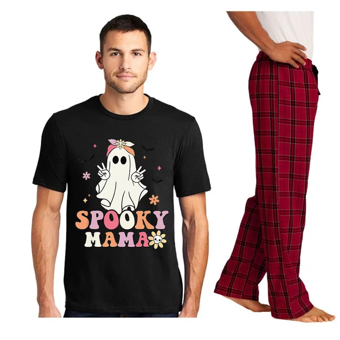 Groovy Spooky Mama Birthday Family Matching Halloween Pajama Set