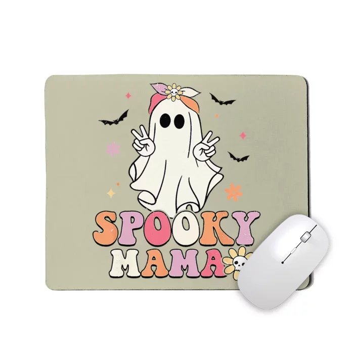 Groovy Spooky Mama Birthday Family Matching Halloween Mousepad