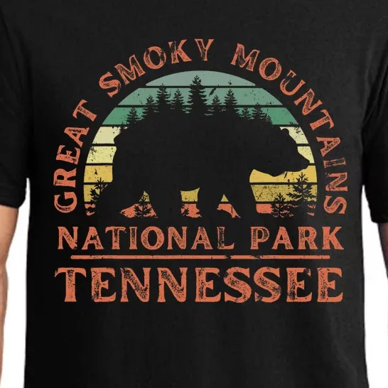 Great Smoky Mountains National Park Tennessee Bear Hiking Pajama Set