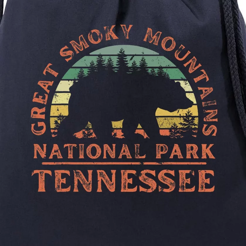 Great Smoky Mountains National Park Tennessee Bear Hiking Drawstring Bag