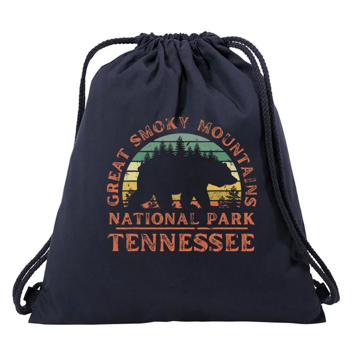 Great Smoky Mountains National Park Tennessee Bear Hiking Drawstring Bag