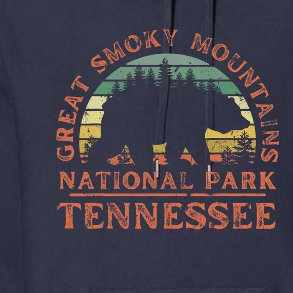 Great Smoky Mountains National Park Tennessee Bear Hiking Premium Hoodie