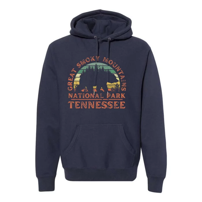 Great Smoky Mountains National Park Tennessee Bear Hiking Premium Hoodie