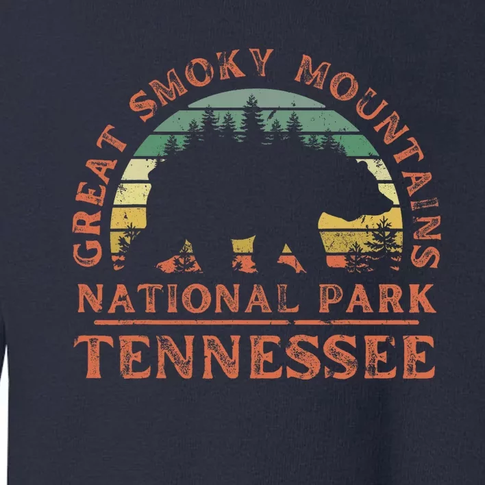 Great Smoky Mountains National Park Tennessee Bear Hiking Toddler Sweatshirt