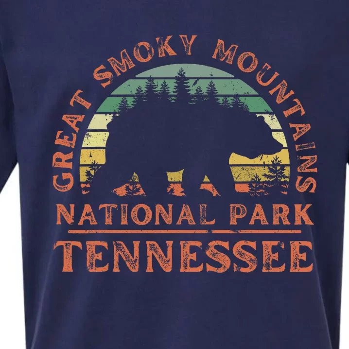 Great Smoky Mountains National Park Tennessee Bear Hiking Sueded Cloud Jersey T-Shirt