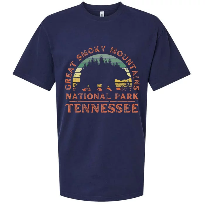 Great Smoky Mountains National Park Tennessee Bear Hiking Sueded Cloud Jersey T-Shirt