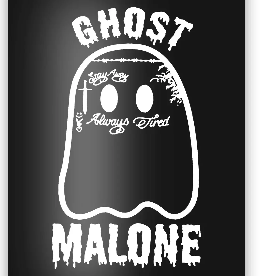 Ghost Spooky Malone Halloween Poster