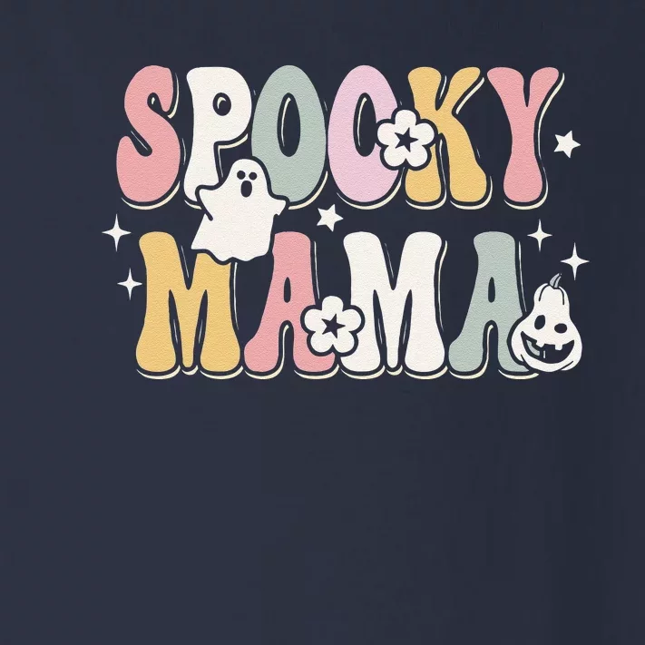 Groovy Spooky Mama Halloween Witchy Mama Witch Mom Spooky Toddler Long Sleeve Shirt