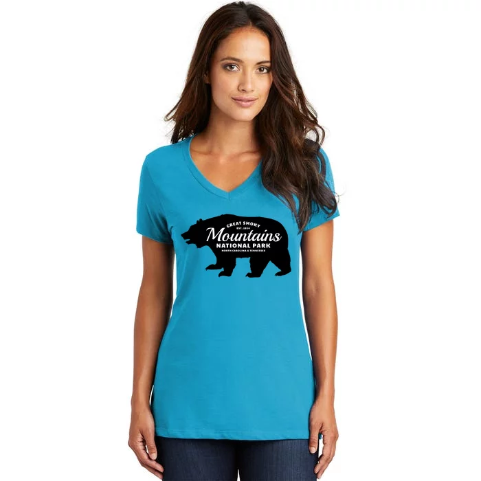 Great Smoky Mountains National Park Sweagift Women's V-Neck T-Shirt