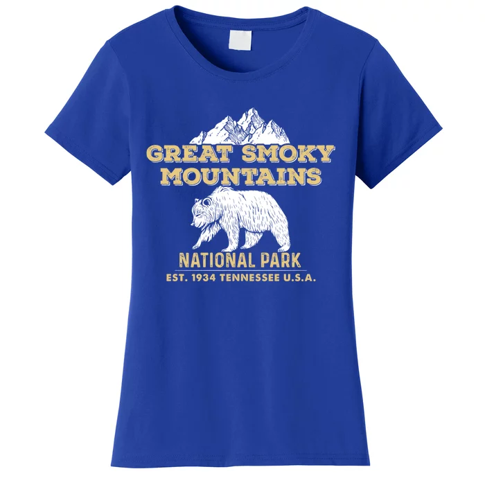 Great Smoky Mountains National Park Tennessee Bear Gift Women's T-Shirt