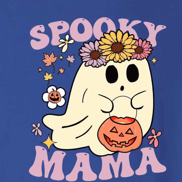 Groovy Spooky Mama Vibes Halloween Hippi Ghost Spooky Season Gift Toddler Long Sleeve Shirt