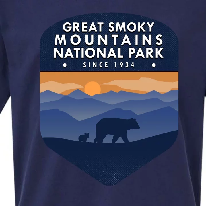 Great Smoky Mountains National Park TN Bear Sueded Cloud Jersey T-Shirt