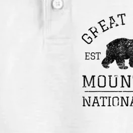 Great Smoky Mountains National Park Tennessee Bear Hiking Dry Zone Grid Performance Polo