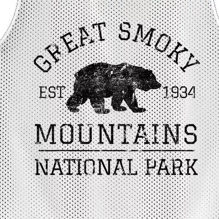 Great Smoky Mountains National Park Tennessee Bear Hiking Mesh Reversible Basketball Jersey Tank