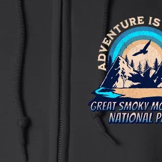 Great Smoky Mountains National Park Camping Hiking Family Vacation Full Zip Hoodie