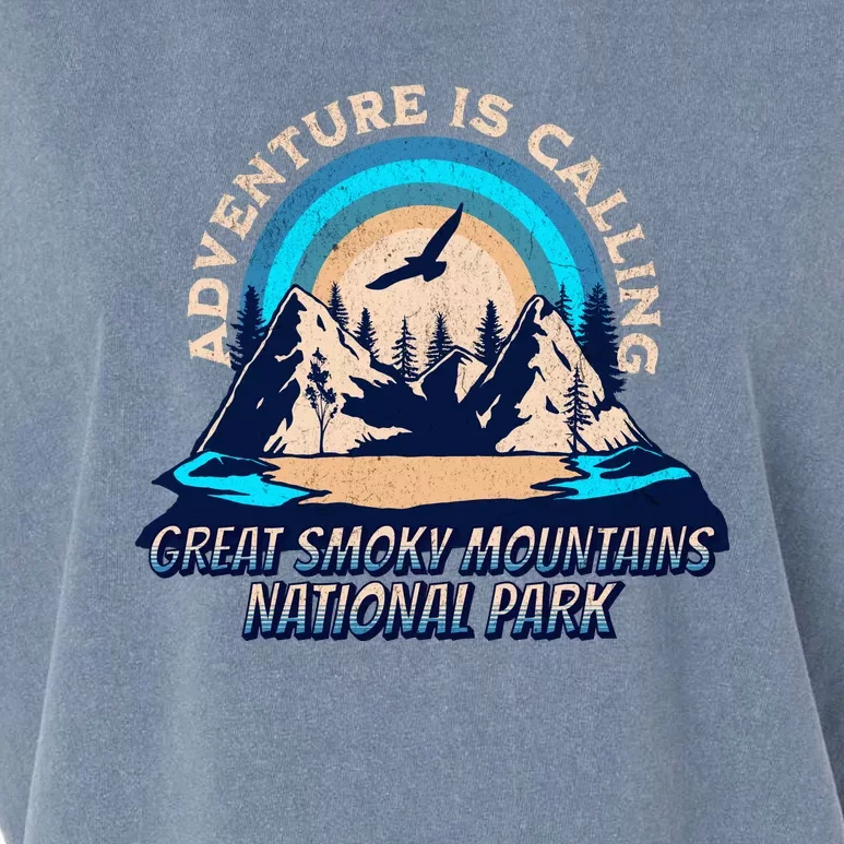 Great Smoky Mountains National Park Camping Hiking Family Vacation Garment-Dyed Women's Muscle Tee