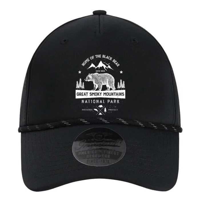 Great Smoky Mountains National Park Gift Bear Vintage Gift Performance The Dyno Cap