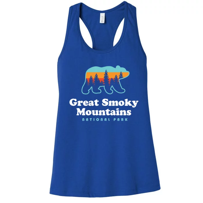 Great Smoky Mountains Great Gift Bear Great Smoky Mountains Gift Women's Racerback Tank