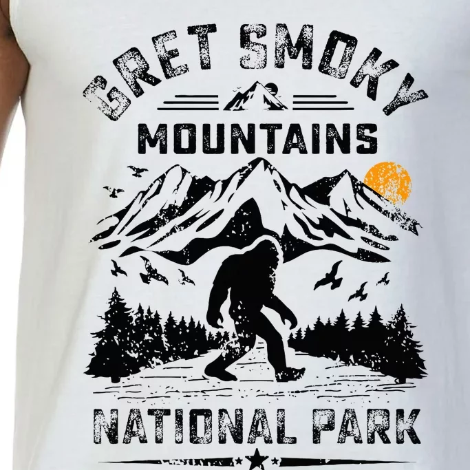 Great Smoky Mountains National Park Sunset Bigfoot Sasquatch Comfort Colors® Tank Top