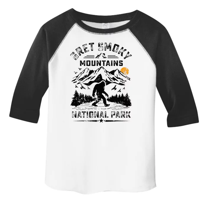 Great Smoky Mountains National Park Sunset Bigfoot Sasquatch Toddler Fine Jersey T-Shirt