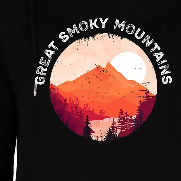 Great Smoky Mountains Hiking Souvenir Womens Funnel Neck Pullover Hood