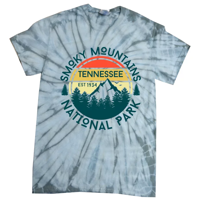 Great Smoky Mountains National Park Tennessee Nature Hiking Tie-Dye T-Shirt