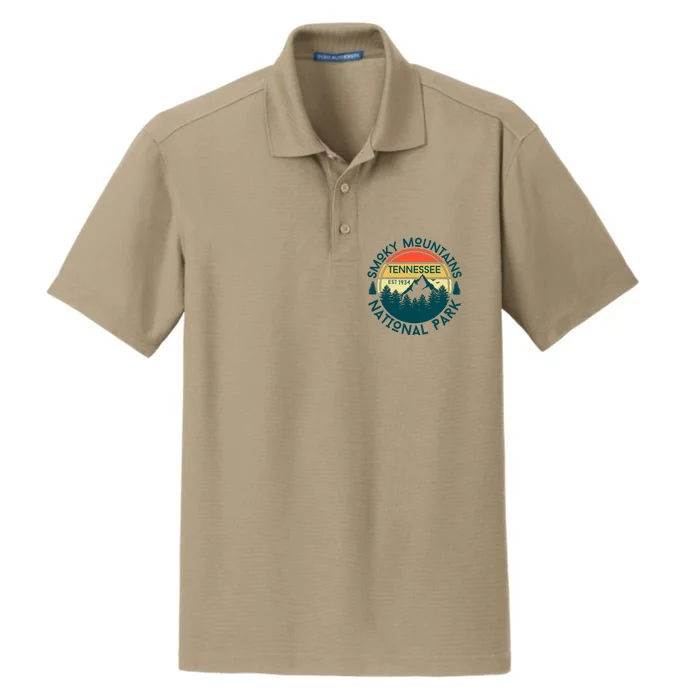 Great Smoky Mountains National Park Tennessee Nature Hiking Dry Zone Grid Performance Polo