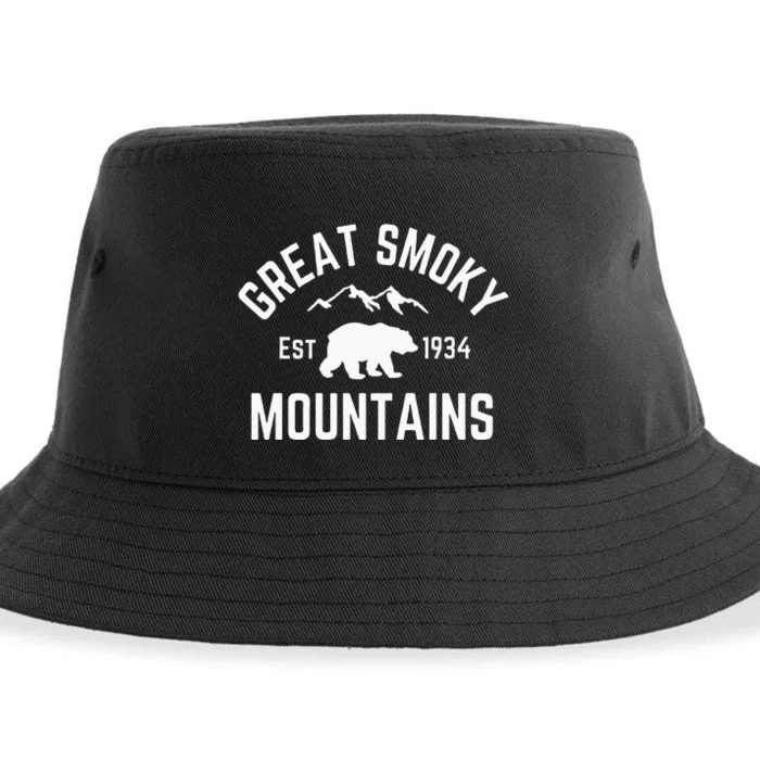 Great Smoky Mountains National Park Bear Tennessee Nature Sustainable Bucket Hat