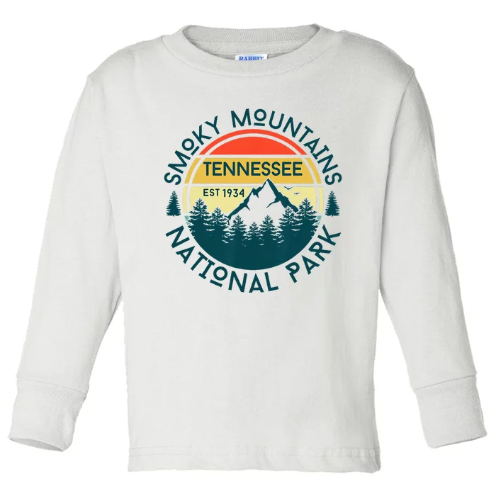 Great Smoky Mountains National Park Tennessee Outdoors Toddler Long Sleeve Shirt