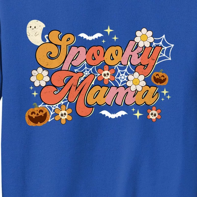 Groovy Spooky Mama Birthday Family Matching Halloween Cool Gift Tall Sweatshirt