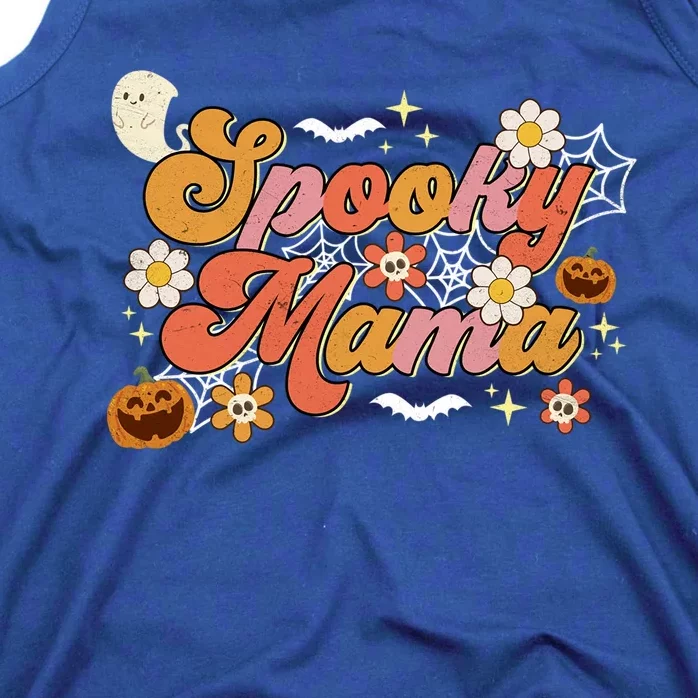 Groovy Spooky Mama Birthday Family Matching Halloween Cool Gift Tank Top