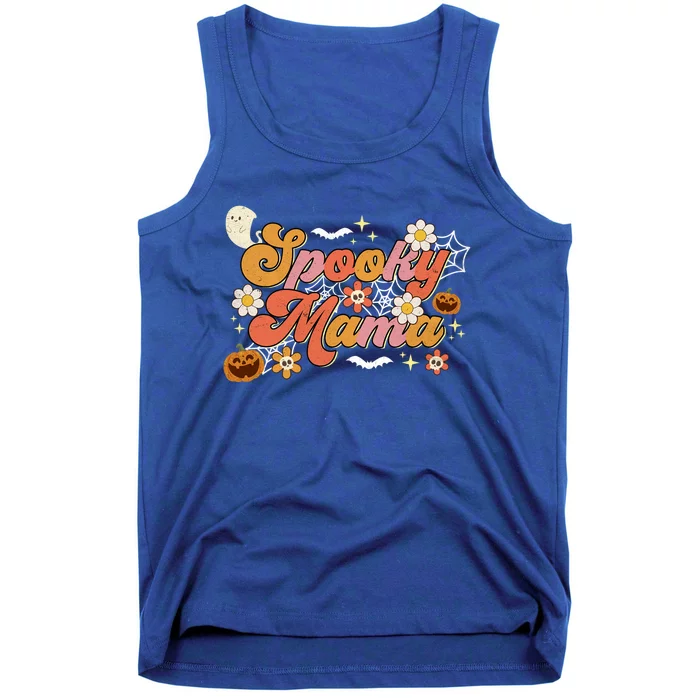 Groovy Spooky Mama Birthday Family Matching Halloween Cool Gift Tank Top