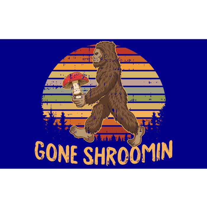 Gone Shrooming Mycologist Funny Bigfoot Mushroom Hunter Gift Great Gift Bumper Sticker