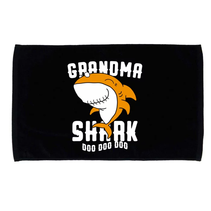 Grandma Shark Mommy Birthday Halloween Christmas Microfiber Hand Towel