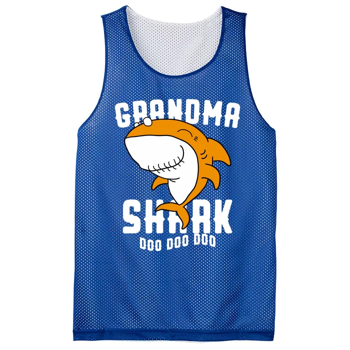 Grandma Shark Mommy Birthday Halloween Christmas Mesh Reversible Basketball Jersey Tank