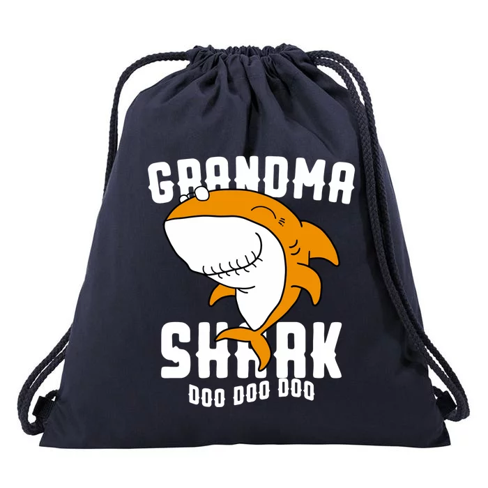 Grandma Shark Mommy Birthday Halloween Christmas Drawstring Bag