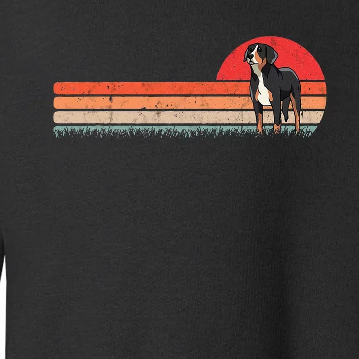 Great Swiss Mountain Dog Retro Swiss Dog Toddler Sweatshirt