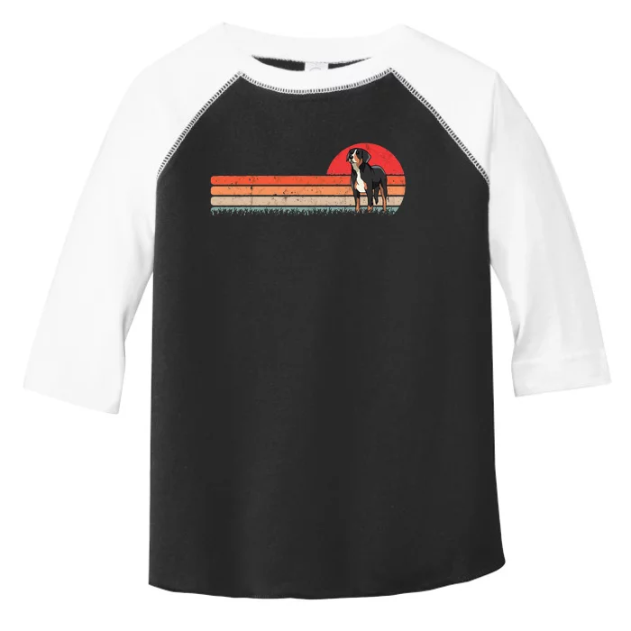 Great Swiss Mountain Dog Retro Swiss Dog Toddler Fine Jersey T-Shirt