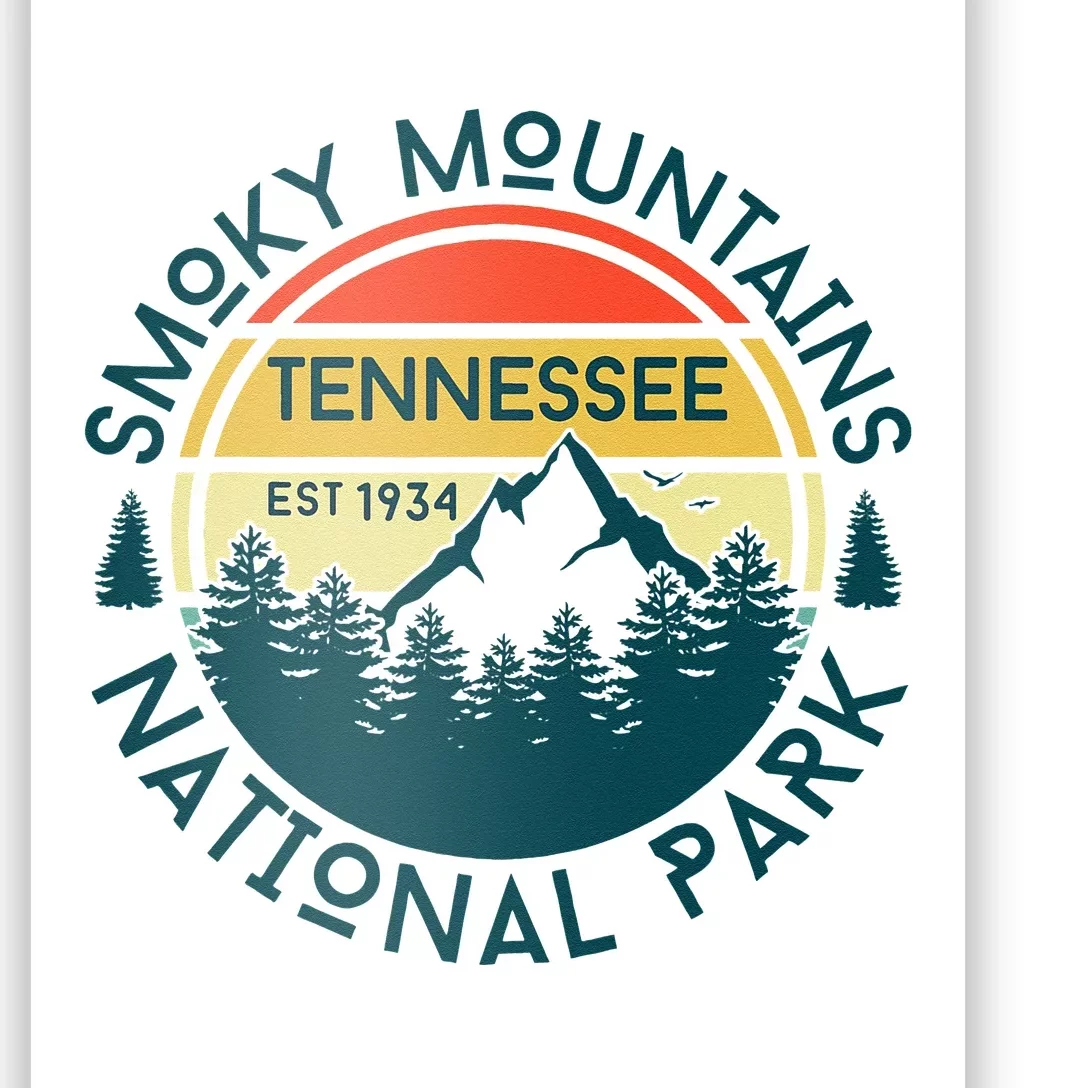 Great Smoky Mountains National Park Tennessee Nature Hiking Poster